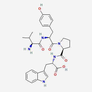 molecular formula C30H37N5O6 B14239619 L-Valyl-L-tyrosyl-L-prolyl-L-tryptophan CAS No. 229981-30-0