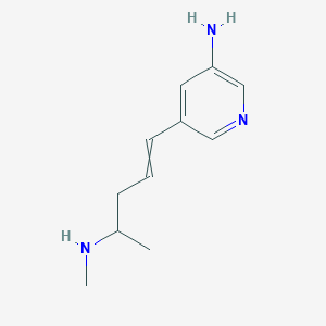 5-[4-(Methylamino)pent-1-en-1-yl]pyridin-3-amine