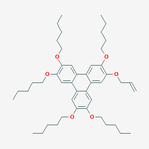 molecular formula C46H66O6 B14239692 2,3,6,7,10-Pentakis(pentyloxy)-11-[(prop-2-en-1-yl)oxy]triphenylene CAS No. 566913-03-9