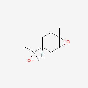 molecular formula C10H16O2 B14239714 (4S)-1-methyl-4-(2-methyloxiran-2-yl)-7-oxabicyclo[4.1.0]heptane CAS No. 404575-28-6