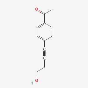 Ethanone, 1-[4-(4-hydroxy-1-butynyl)phenyl]-