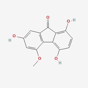 1,4,7-trihydroxy-5-methoxy-9H-fluoren-9-one