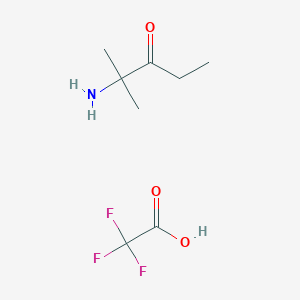 2-Amino-2-methylpentan-3-one;2,2,2-trifluoroacetic acid