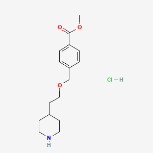 Methyl 4-{[2-(4-piperidinyl)ethoxy]-methyl}benzoate hydrochloride