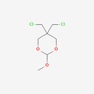 molecular formula C7H12Cl2O3 B14239840 5,5-Bis(chloromethyl)-2-methoxy-1,3-dioxane CAS No. 578738-03-1