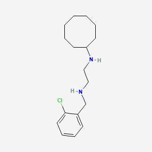 molecular formula C17H27ClN2 B14239844 N~1~-[(2-Chlorophenyl)methyl]-N~2~-cyclooctylethane-1,2-diamine CAS No. 627521-77-1