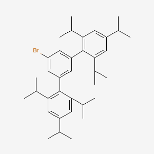 molecular formula C36H49Br B14239853 2-[3-Bromo-5-[2,4,6-tri(propan-2-yl)phenyl]phenyl]-1,3,5-tri(propan-2-yl)benzene CAS No. 443295-47-4