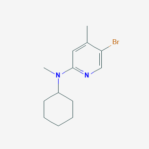 molecular formula C13H19BrN2 B1423988 5-bromo-N-cyclohexyl-N,4-dimethylpyridin-2-amine CAS No. 1220029-11-7