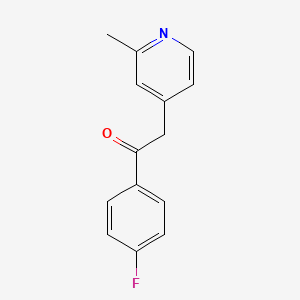 2-(2-Methyl-4-pyridyl)-1-(4-fluorophenyl)ethanone