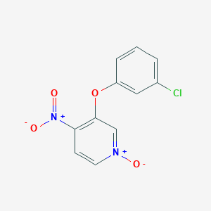 Pyridine, 3-(3-chlorophenoxy)-4-nitro-, 1-oxide