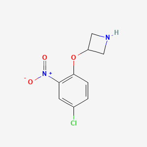 molecular formula C9H9ClN2O3 B1423993 3-(4-Chloro-2-nitrophenoxy)azetidine CAS No. 1219948-69-2
