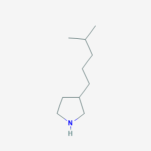molecular formula C10H21N B1423994 3-(4-甲基戊基)吡咯烷 CAS No. 1220021-17-9