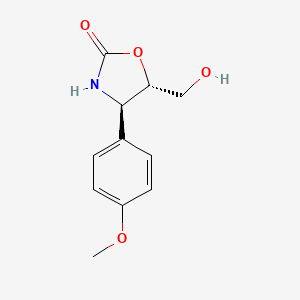 2-Oxazolidinone, 5-(hydroxymethyl)-4-(4-methoxyphenyl)-, (4R,5S)-