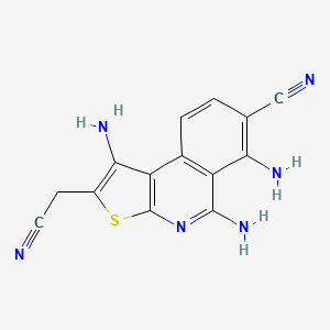 1,5,6-Triamino-2-(cyanomethyl)thieno[2,3-C]isoquinoline-7-carbonitrile