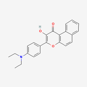 3-[4-(Diethylamino)phenyl]-2-hydroxy-1H-naphtho[2,1-b]pyran-1-one