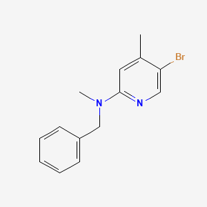 molecular formula C14H15BrN2 B1423998 N-Benzyl-5-bromo-N,4-dimethyl-2-pyridinamine CAS No. 1219960-97-0