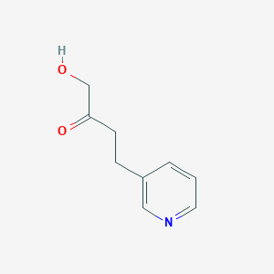 molecular formula C9H11NO2 B14239989 1-Hydroxy-4-(pyridin-3-YL)butan-2-one CAS No. 477782-50-6