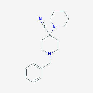 B142400 1'-Benzyl-[1,4'-bipiperidine]-4'-carbonitrile CAS No. 84254-97-7