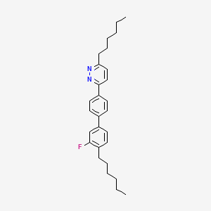 3-(3'-Fluoro-4'-hexyl[1,1'-biphenyl]-4-yl)-6-hexylpyridazine