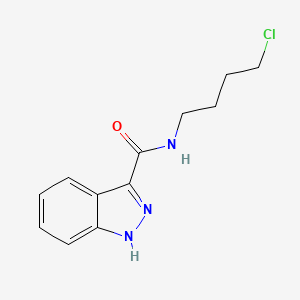 molecular formula C12H14ClN3O B14240025 N-(4-Chlorobutyl)-1H-indazole-3-carboxamide CAS No. 502709-87-7