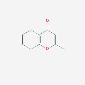 molecular formula C11H14O2 B14240027 2,8-Dimethyl-5,6,7,8-tetrahydro-4H-1-benzopyran-4-one CAS No. 359875-12-0