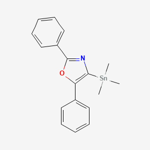 Oxazole, 2,5-diphenyl-4-(trimethylstannyl)-