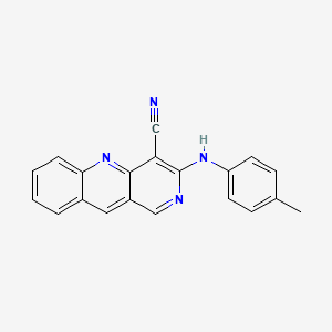 molecular formula C20H14N4 B14240078 3-(4-Methylanilino)benzo[b][1,6]naphthyridine-4-carbonitrile CAS No. 506429-61-4