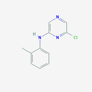 molecular formula C11H10ClN3 B1424009 6-Chloro-N-(2-methylphenyl)-2-pyrazinamine CAS No. 445264-64-2