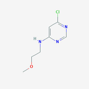 molecular formula C7H10ClN3O B1424010 6-Chloro-N-(2-methoxyethyl)-4-pyrimidinamine CAS No. 503610-76-2