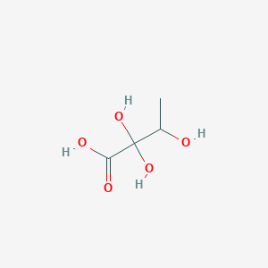 molecular formula C4H8O5 B14240112 2,2,3-Trihydroxybutanoic acid CAS No. 474655-00-0