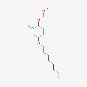 molecular formula C17H32O3 B14240116 Cyclohexane, 1-(methoxymethoxy)-2-methylene-4-(octyloxy)- CAS No. 503025-59-0