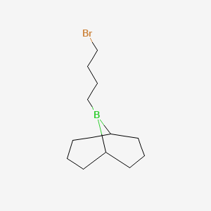 molecular formula C12H22BBr B14240134 9-Borabicyclo[3.3.1]nonane, 9-(4-bromobutyl)- CAS No. 208336-47-4