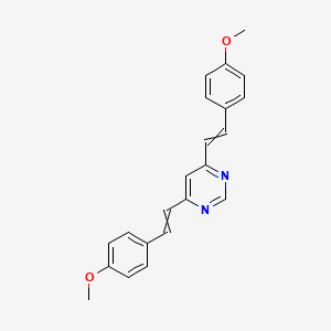 4,6-Bis[2-(4-methoxyphenyl)ethenyl]pyrimidine