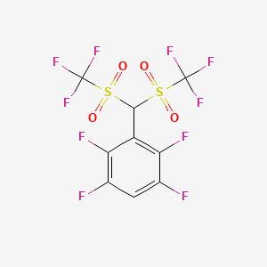 3-[Bis(trifluoromethanesulfonyl)methyl]-1,2,4,5-tetrafluorobenzene