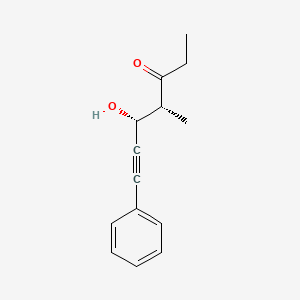 6-Heptyn-3-one, 5-hydroxy-4-methyl-7-phenyl-, (4R,5R)-