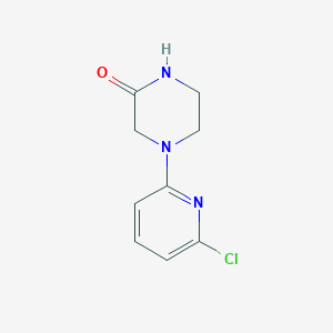 molecular formula C9H10ClN3O B1424018 4-(6-氯吡啶-2-基)哌嗪-2-酮 CAS No. 1220017-61-7