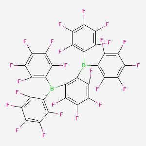 molecular formula C30B2F24 B14240187 1,2-Bis[bis(pentafluorophenyl)boryl]tetrafluorobenzene CAS No. 223769-13-9