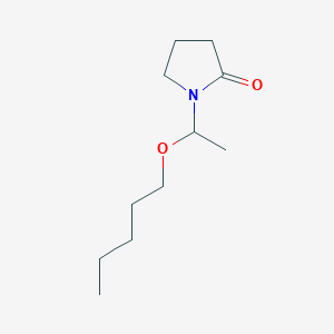 1-[1-(Pentyloxy)ethyl]pyrrolidin-2-one