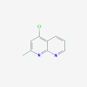 molecular formula C9H7ClN2 B1424020 4-Chloro-2-methyl-1,8-naphthyridine CAS No. 1221272-96-3