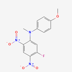 Benzenamine, 5-fluoro-N-(4-methoxyphenyl)-N-methyl-2,4-dinitro-