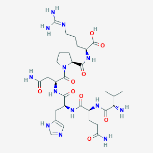 L-Arginine, L-valyl-L-glutaminyl-L-histidyl-L-asparaginyl-L-prolyl-