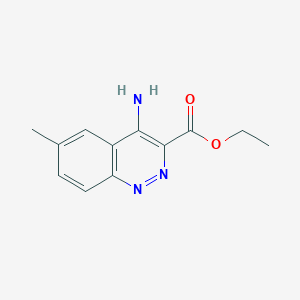 molecular formula C12H13N3O2 B14240219 Ethyl 4-amino-6-methylcinnoline-3-carboxylate CAS No. 213386-48-2