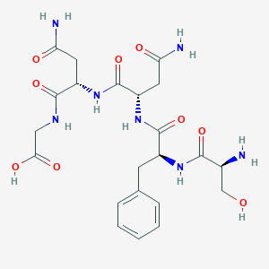 Glycine, L-seryl-L-phenylalanyl-L-asparaginyl-L-asparaginyl-