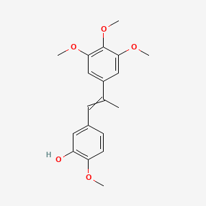 2-Methoxy-5-[2-(3,4,5-trimethoxyphenyl)prop-1-en-1-yl]phenol