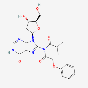 2'-Deoxy-8-[(2-methylpropanoyl)(phenoxyacetyl)amino]inosine