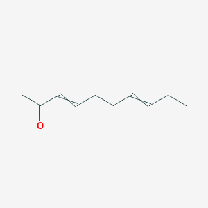 molecular formula C10H16O B14240238 Deca-3,7-dien-2-one CAS No. 189684-20-6