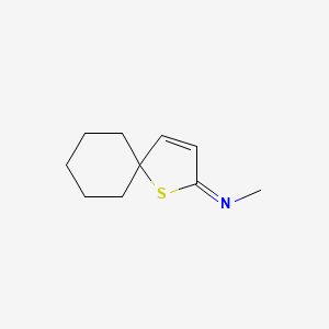 (2E)-N-Methyl-1-thiaspiro[4.5]dec-3-en-2-imine