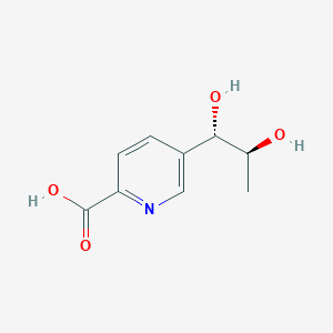 molecular formula C9H11NO4 B14240254 5-[(1S,2S)-1,2-dihydroxypropyl]pyridine-2-carboxylic acid CAS No. 237409-03-9