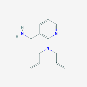 molecular formula C12H17N3 B1424028 N,N-Diallyl-3-(aminomethyl)-2-pyridinamine CAS No. 1220028-13-6