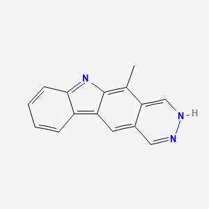 molecular formula C15H11N3 B14240295 5-Methyl-6H-pyridazino[4,5-B]carbazole CAS No. 213605-02-8